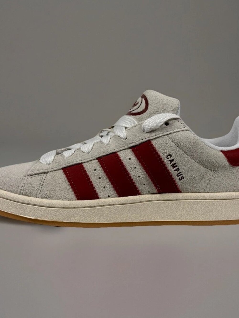 Women's adidas Originals Campus 00s Shoes - Crystal White Preloved Ruby JQ7783 - Picture 9 of 16